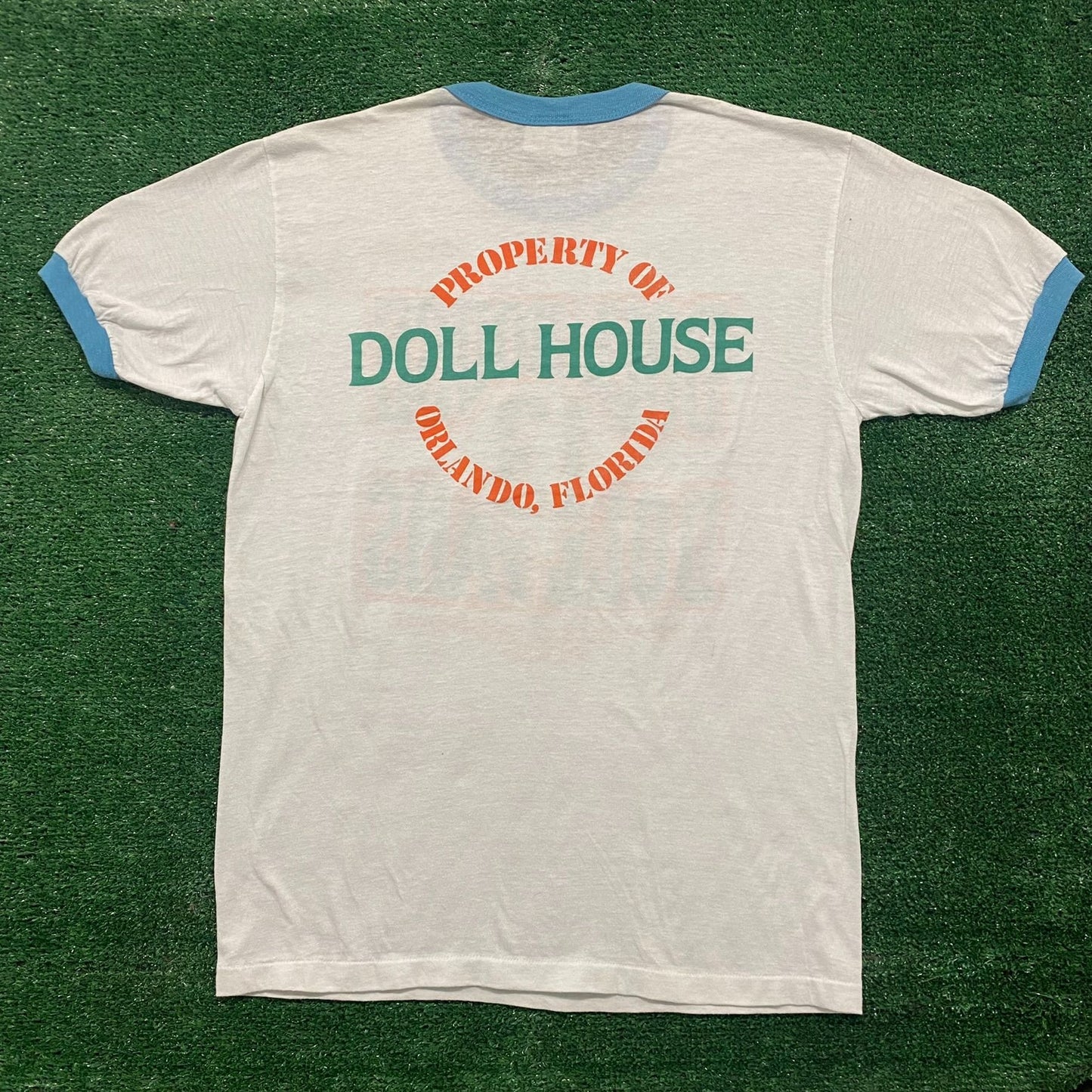 Vintage 80s Orlando Strip Club Single Stitch Ringer T-Shirt
