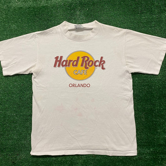 Vintage 90s Hard Rock Cafe Orlando Tourist Destination Tee