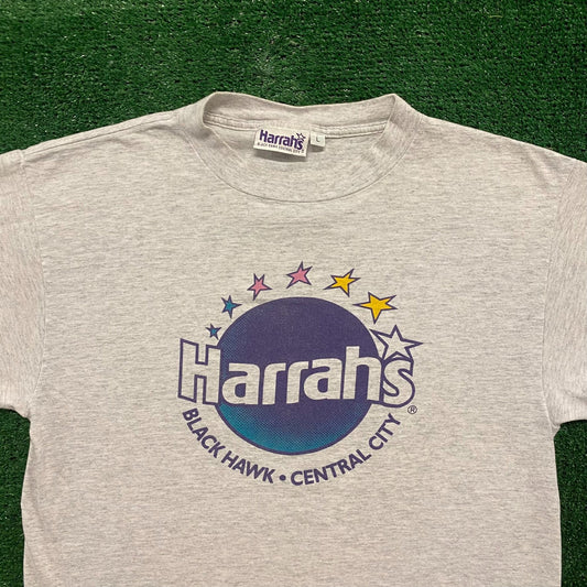 Harrah's Black Hawk Vintage 90s Hotel T-Shirt