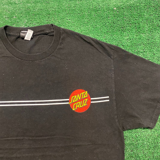 Vintage Y2K Santa Cruz Skateboards Essential Dot Logo Tee