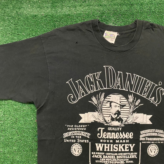 Vintage 90s Baggy Essential Jack Daniel's Single Stitch Tee