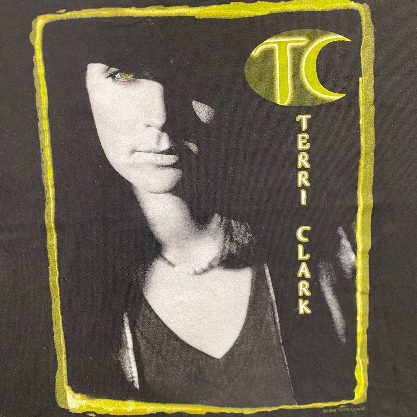 Vintage Y2K Terri Clark Country Music Singer Baggy Band Tee