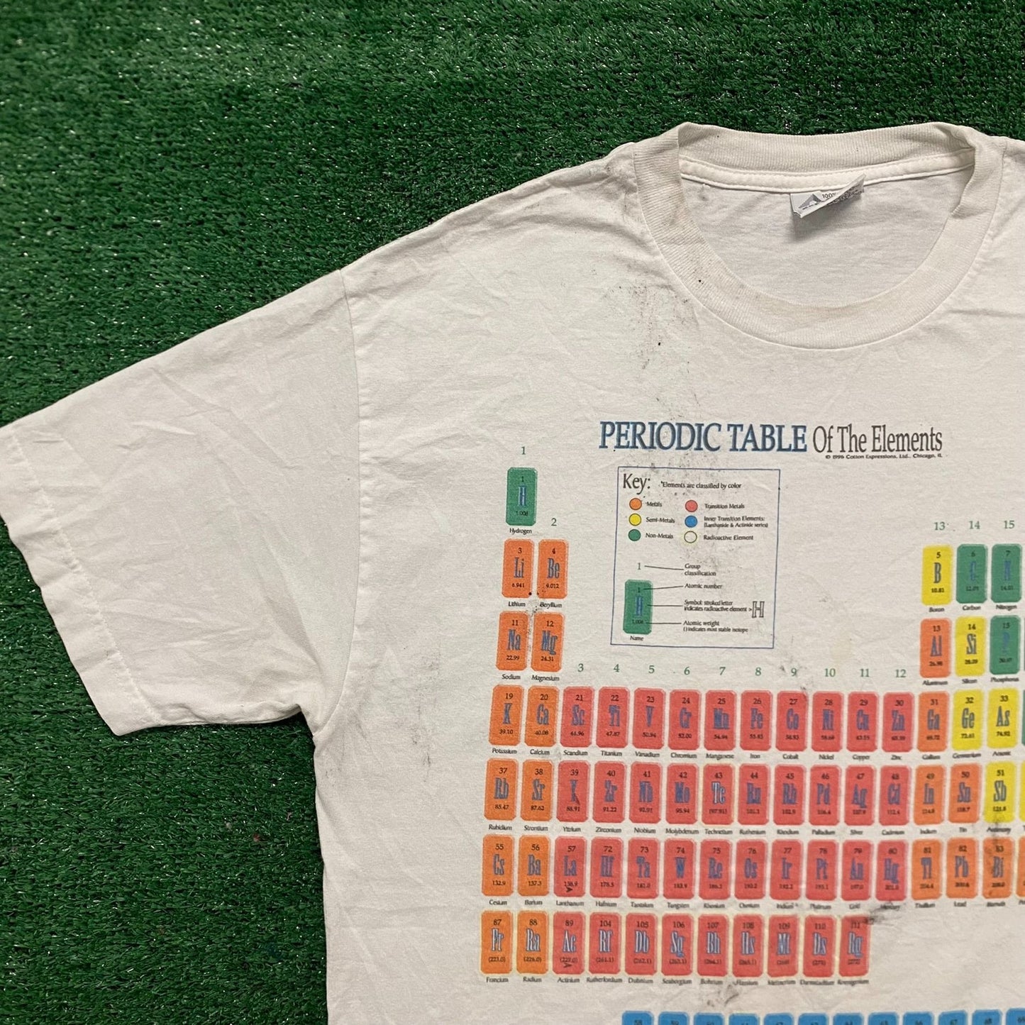 Vintage Y2K Essential Periodic Table Science Graph T-Shirt