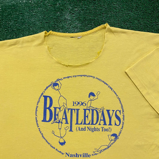 1996 Beatles Music Vintage 90s Rock Band T-Shirt