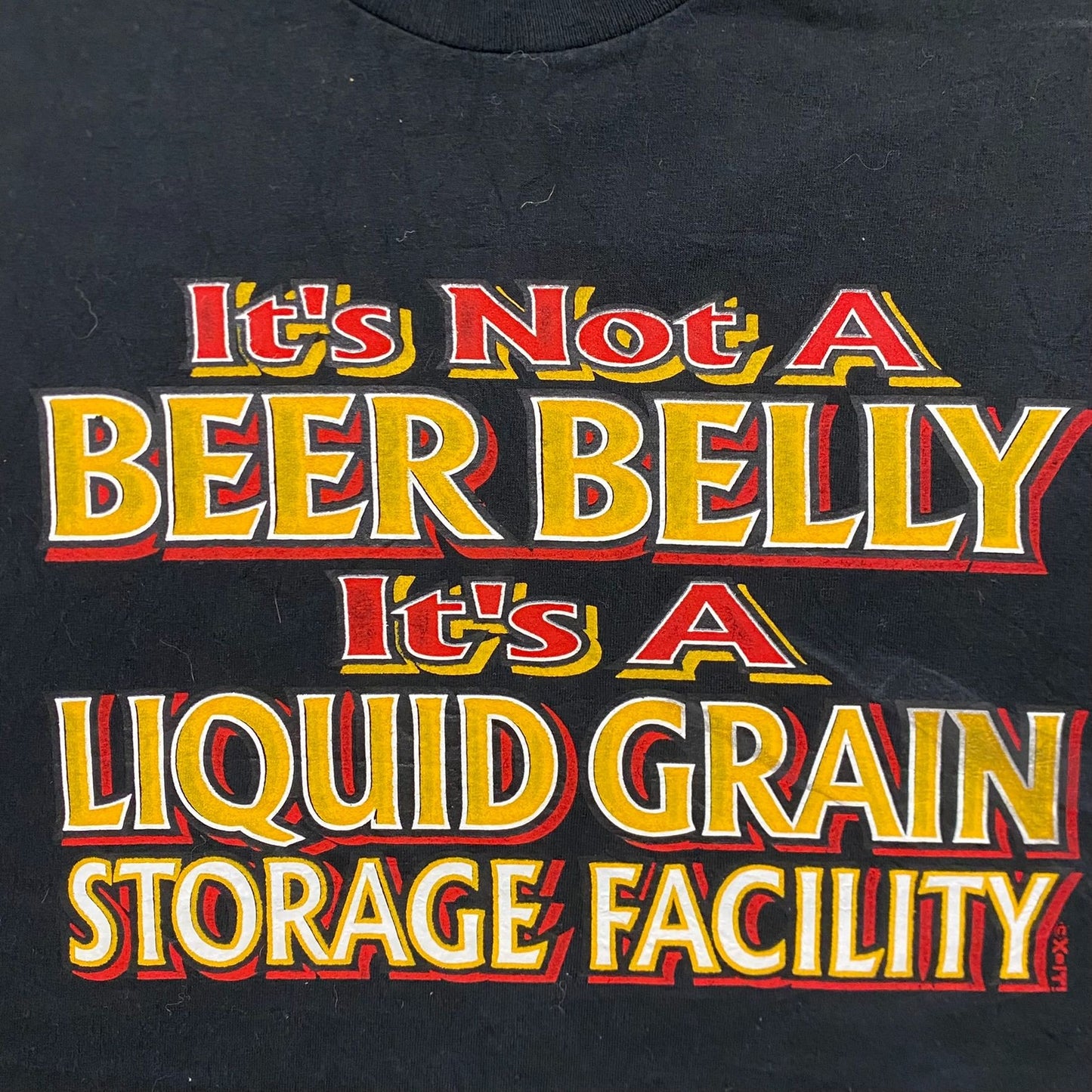 Vintage 90s Beer Belly Funny Quote Baggy Drunk Humor Tee