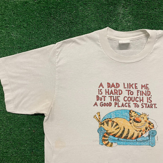 Vintage 80s Dad Comic Single Stitch Hallmark Funny Humor Tee