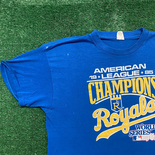 Vintage 80s Kansas City Royals Single Stitch MLB Sports Tee