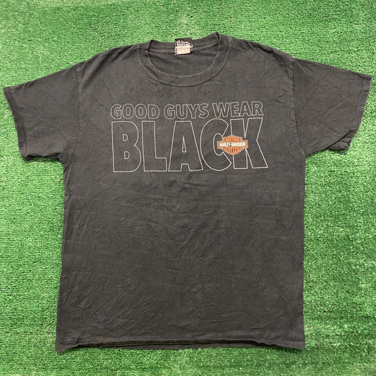 Vintage Y2K Harley Davidson Texas Sun Faded Punk Biker Tee