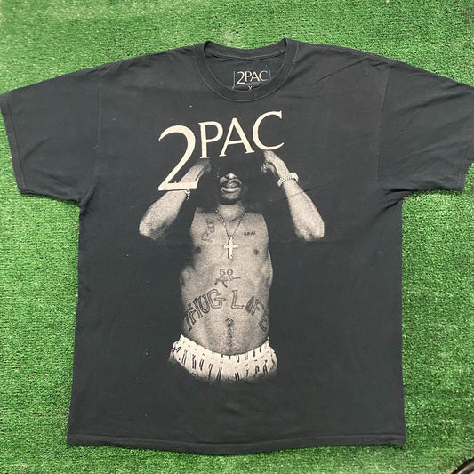 Vintage Y2K Baggy 2PAC Tupac Essential Rap Tee