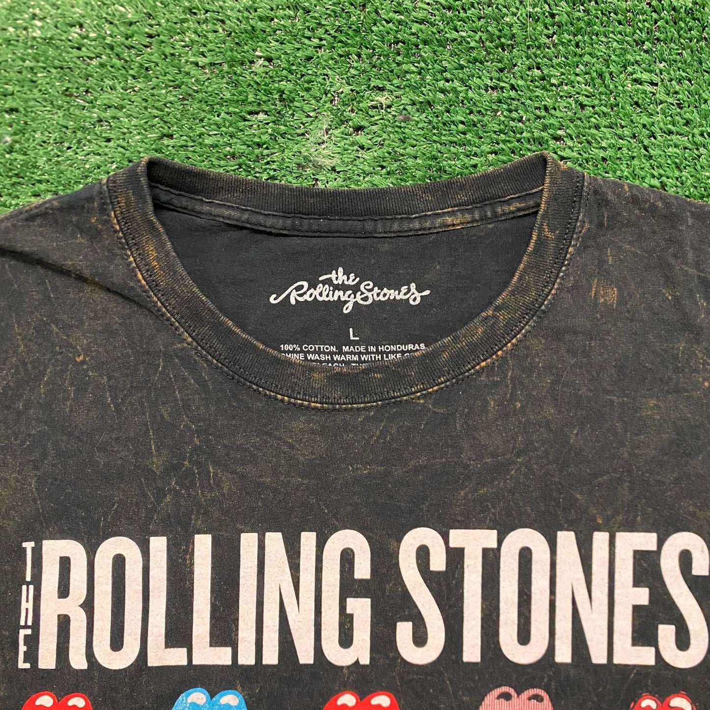 Rolling Stones Multi Tongue Lips Vintage Rock Band T-Shirt