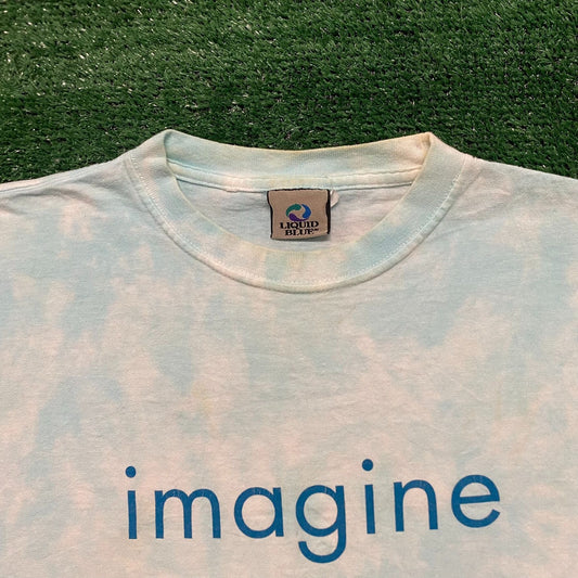 Vintage Y2K Amnesty International Imagine World Peace Tee