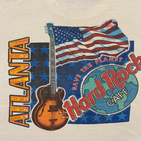 Vintage 90s Hard Rock Atlanta Essential Tourist T-Shirt