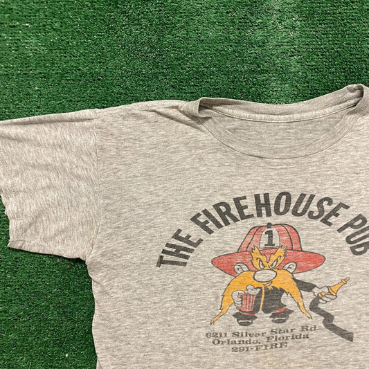 Vintage 80s Firehouse Pub Single Stitch Essential T-Shirt