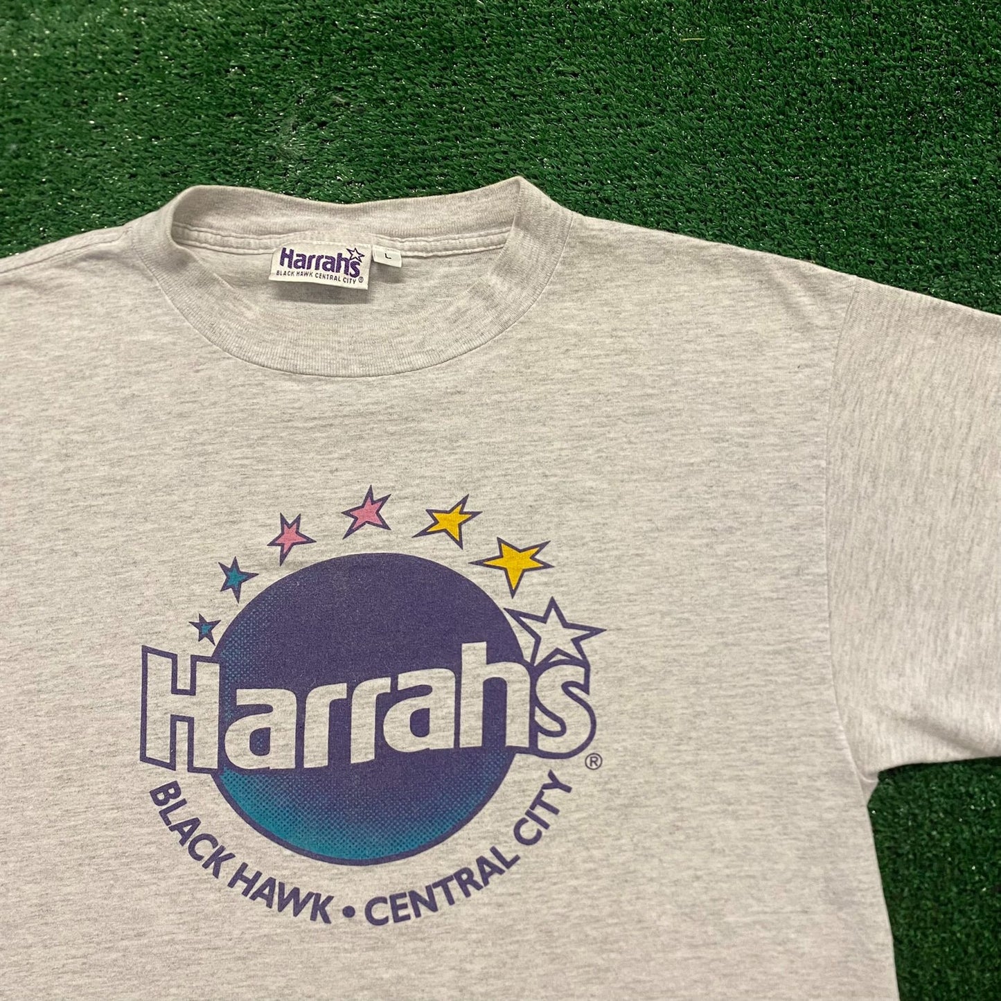 Harrah's Black Hawk Vintage 90s Hotel T-Shirt