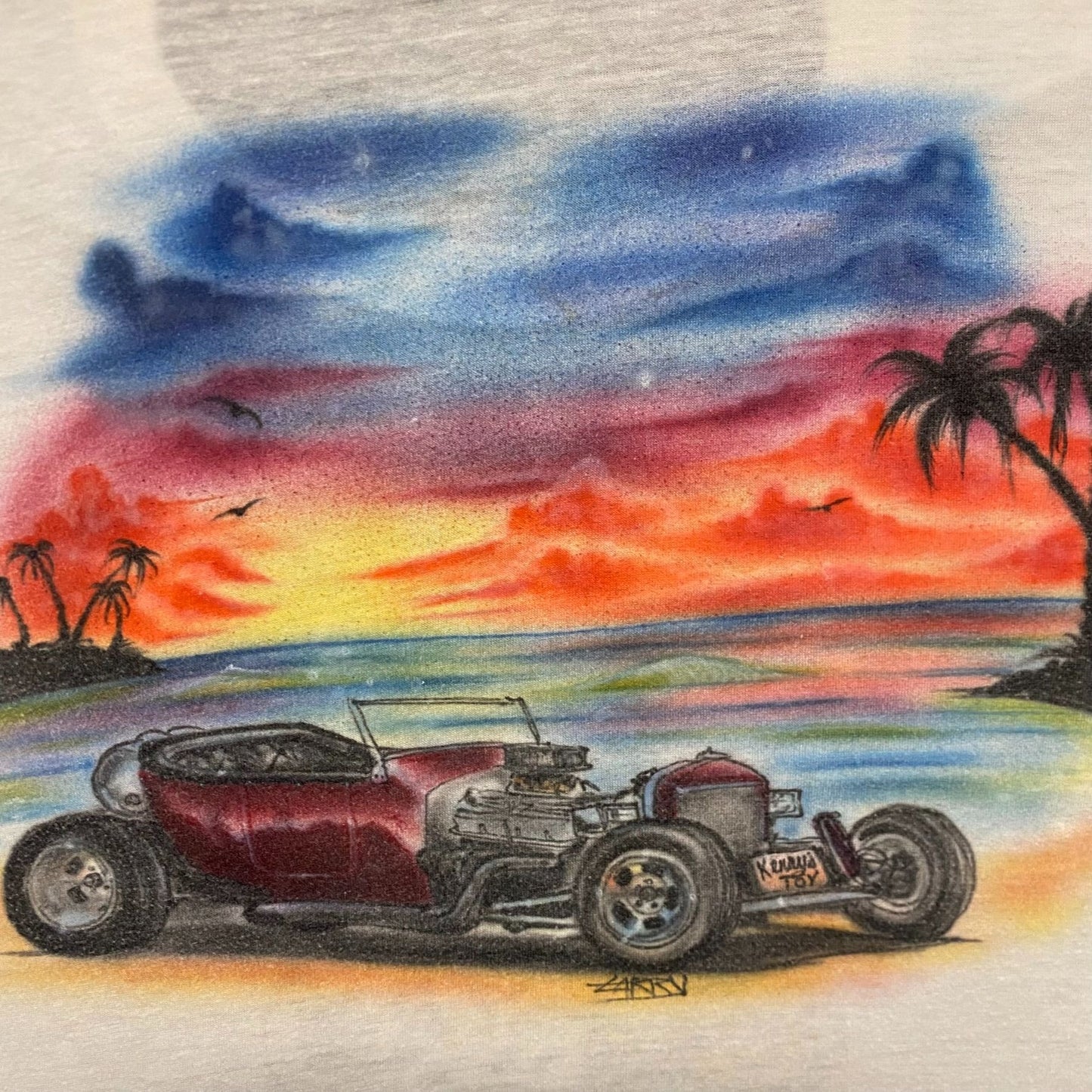 Vintage 80s Hot Rods Single Stitch Punk Airbrush T-Shirt