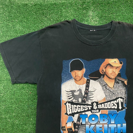 Vintage Y2K Toby Keith Tour Essential Country Music Band Tee