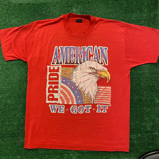 USA American Pride Eagle Vintage 90s Patriotic T-Shirt