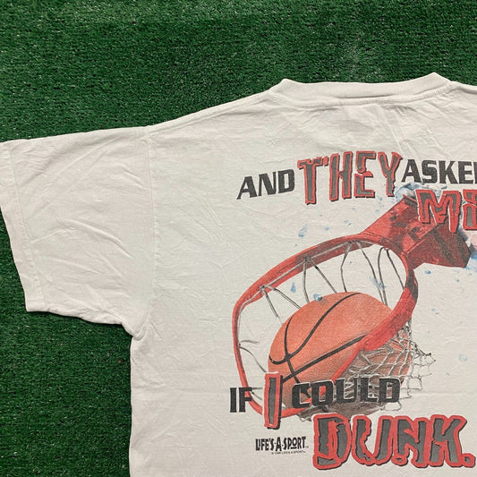 Vintage 90s Basketball Dunk Essential Sports T-Shirt