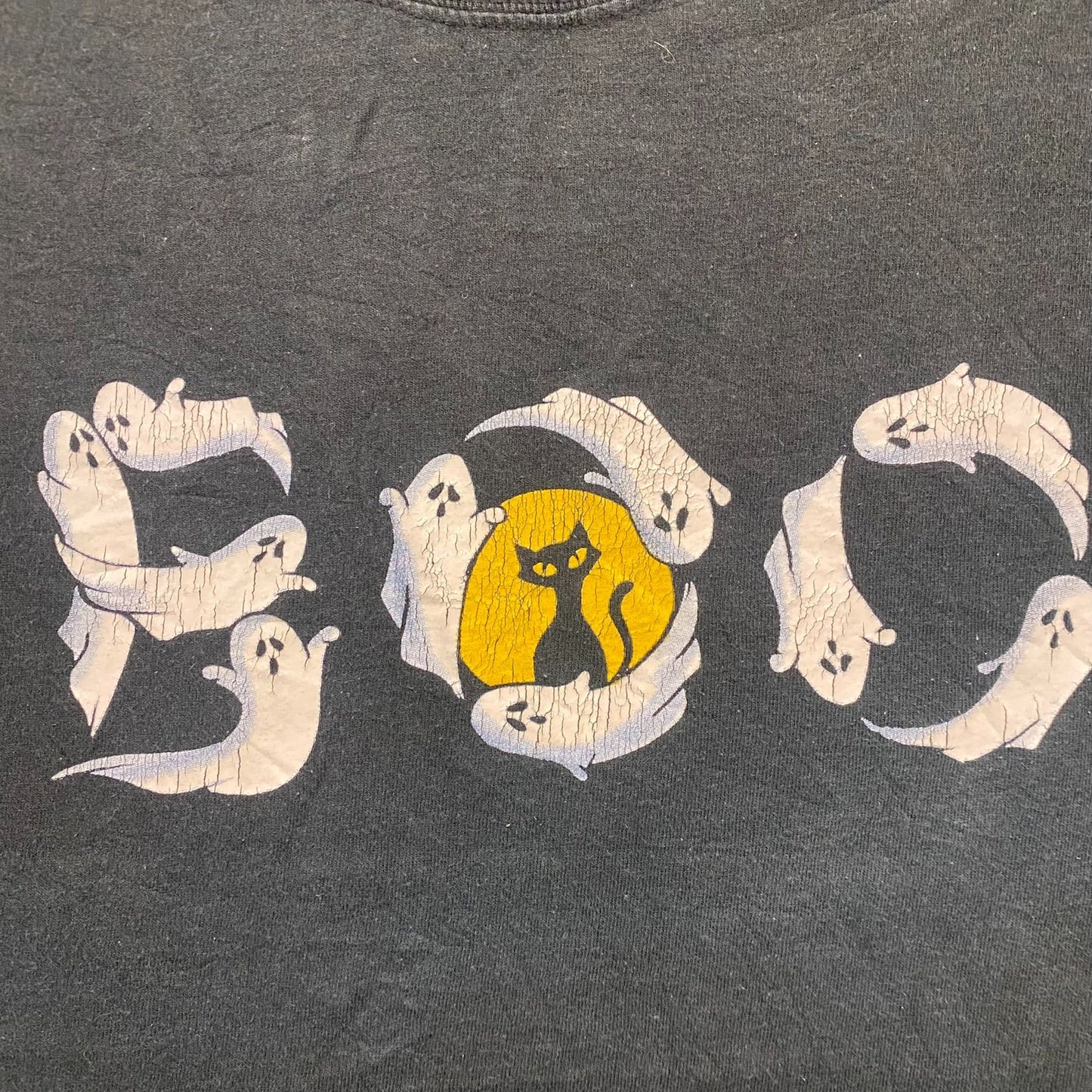 Vintage 90s Ghosts Boo Halloween Grunge Punk Sun Faded Tee