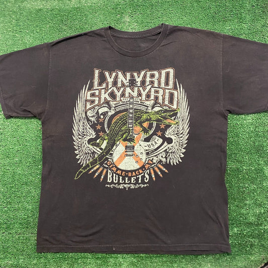Vintage Y2K Baggy Essential Lynyrd Skynyrd Rock Band T-Shirt