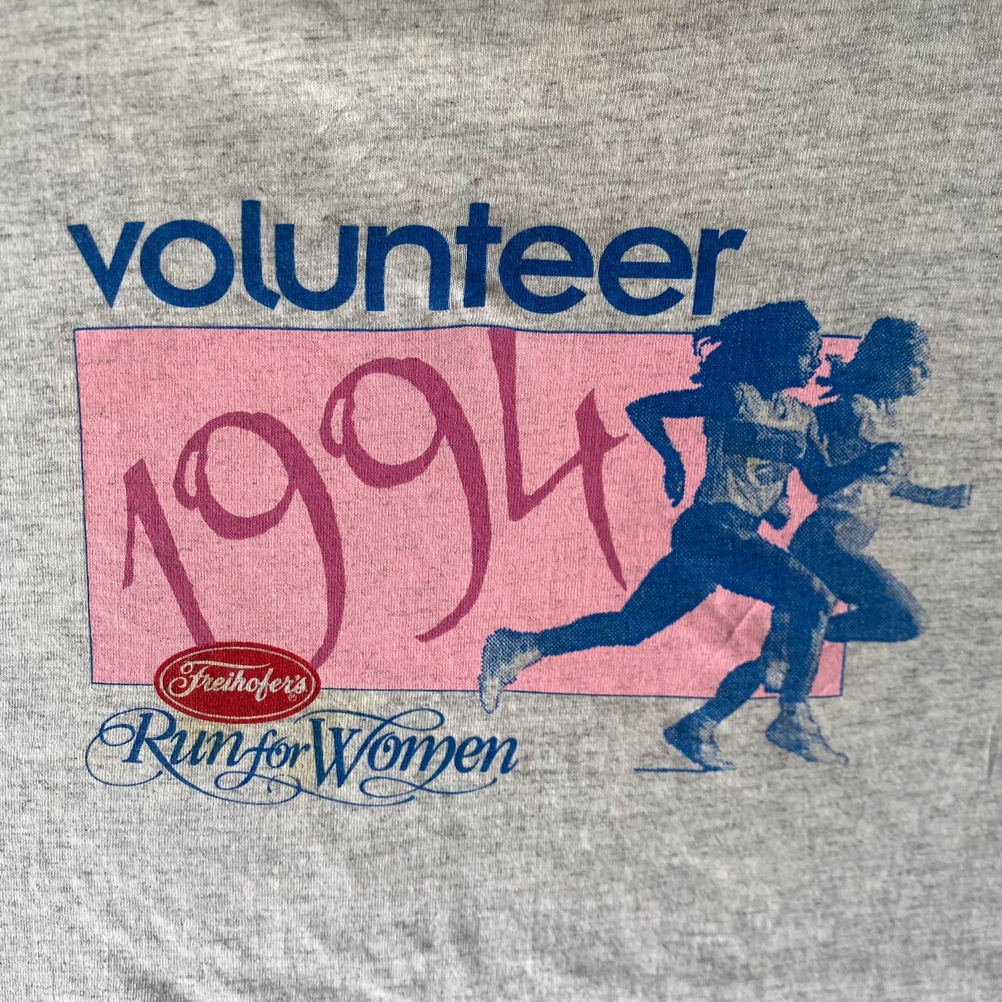 Vintage 90s Nike Running Shirt Single Stitch Volunteer Tee