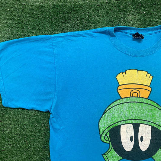 Vintage 90s Looney Tunes Marvin Martian Alien Cartoon T-Shirt