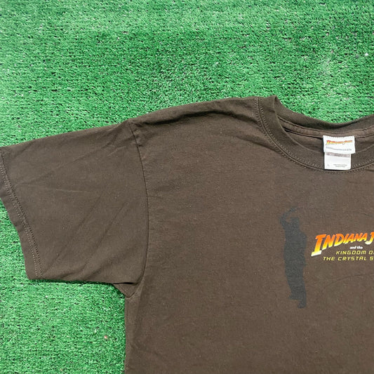 Vintage Y2K Indiana Jones Crystal Skull Shirt Movie Logo Tee