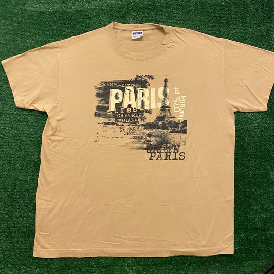Vintage 90s Paris France Eiffel Tower T-Shirt