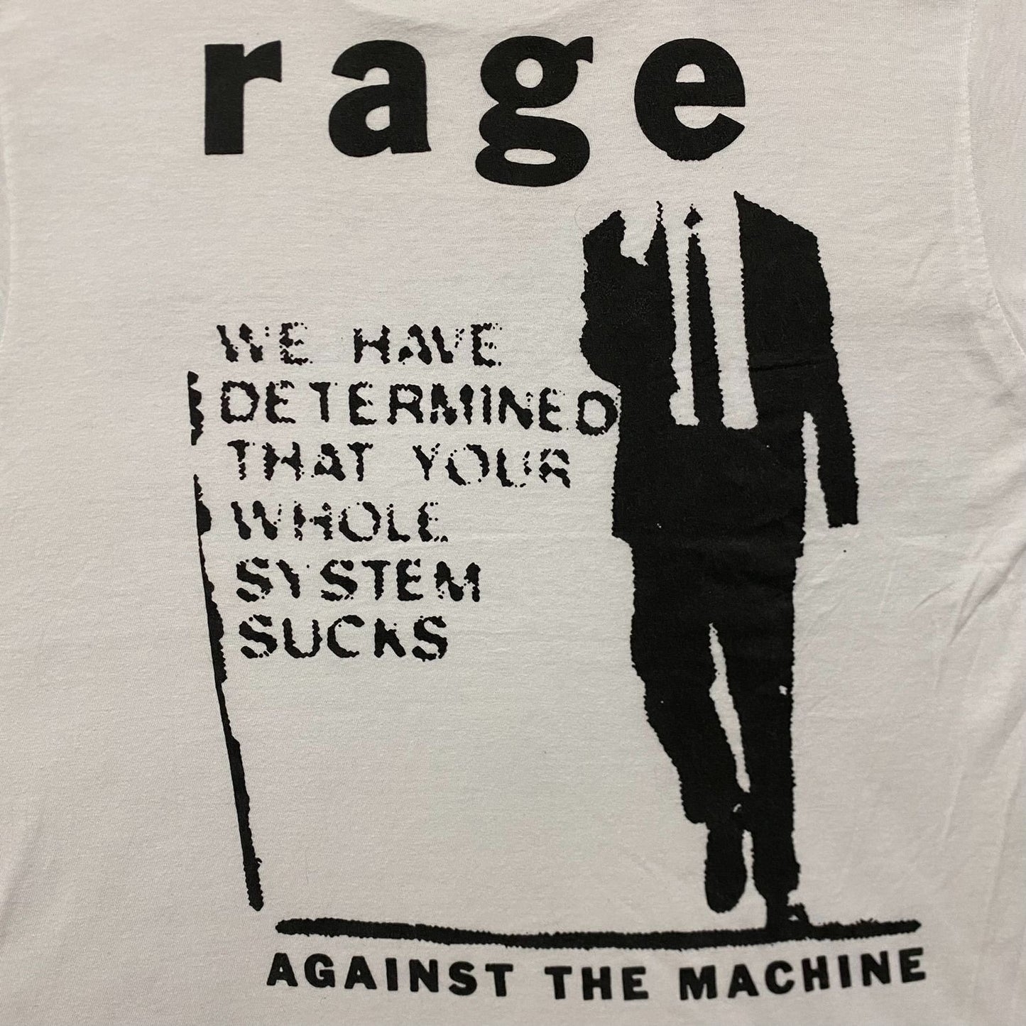 Vintage Y2K Rage Against The Machine Punk Metal Band Tee