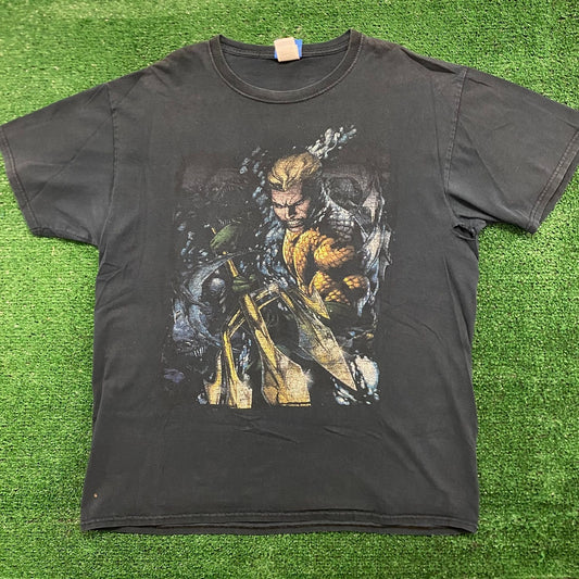 Aquaman Vintage DC Comics Cartoon Movie T-Shirt