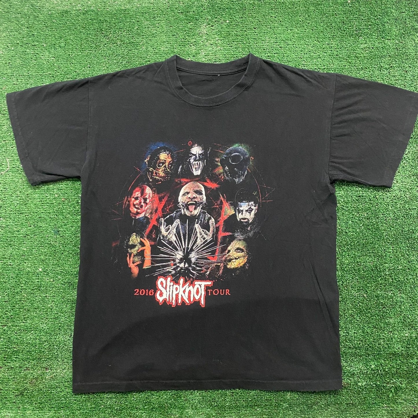 Vintage Y2K Slipknot Metal Band Shirt Rock Concert Tour Tee