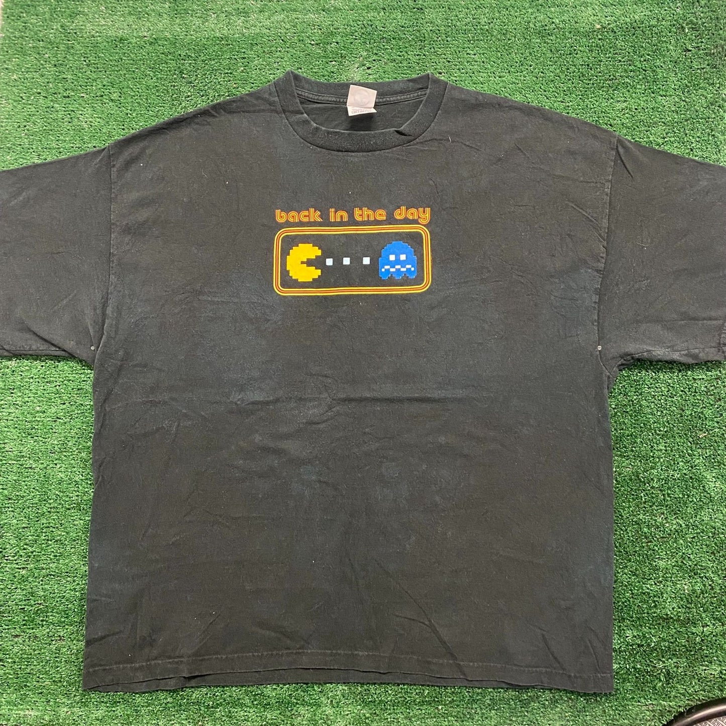 Vintage Y2K Pac-Man Ghost Sun Faded Baggy Essential T-Shirt