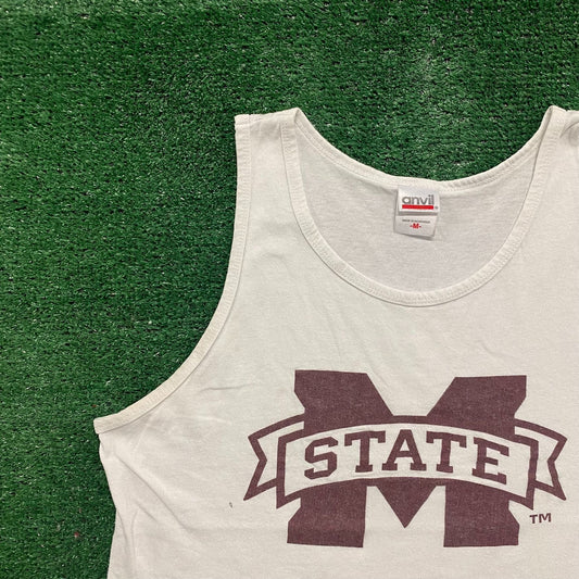 Vintage Y2K Mississippi State Logo College Sports Tank