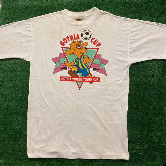 Gothia Cup Youth Soccer Vintage 90s Sports T-Shirt