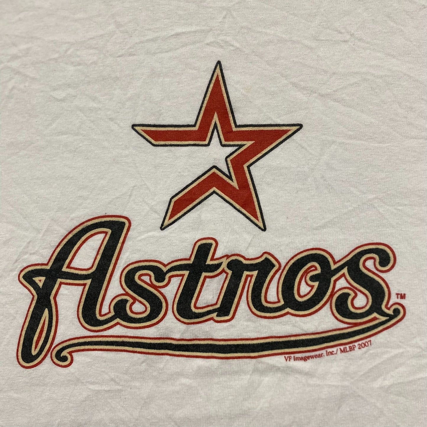 Vintage Y2K Essential Houston Astros Baseball Ringer T-Shirt