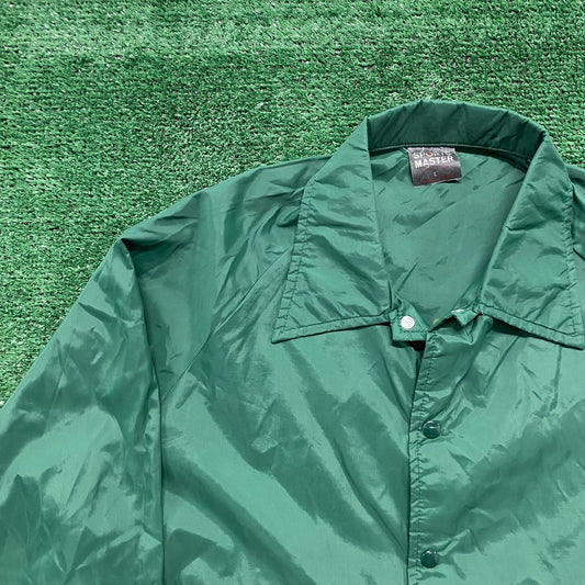 Vintage 80s George Mason University Geology Windbreaker Coaches Jacket