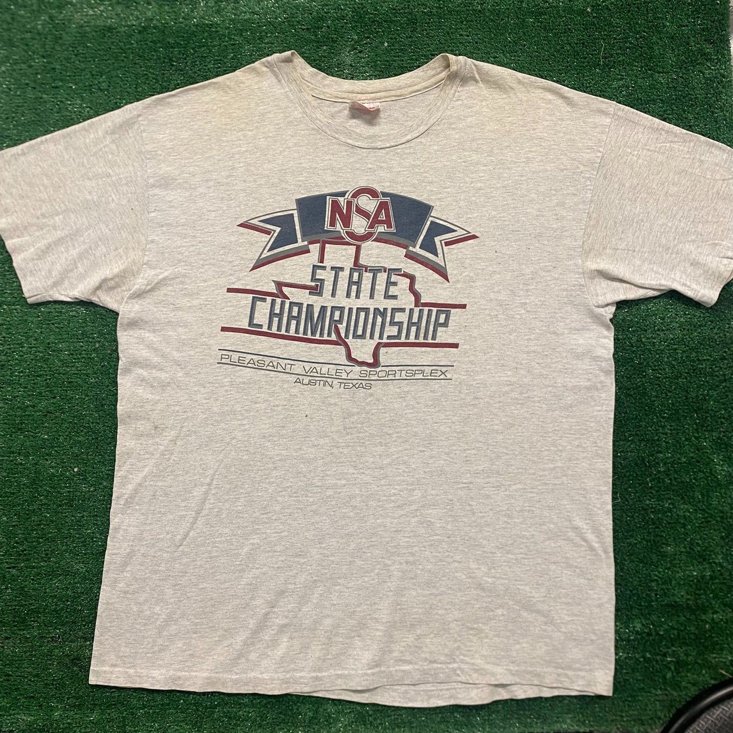 Vintage 90s Texas Softball Championship Single Stitch Tee