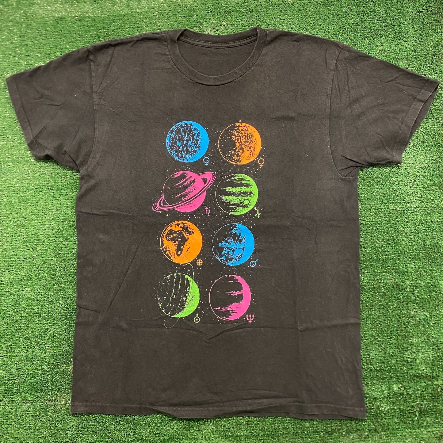 Solar System Planets Zodiac Vintage Astrology T-Shirt