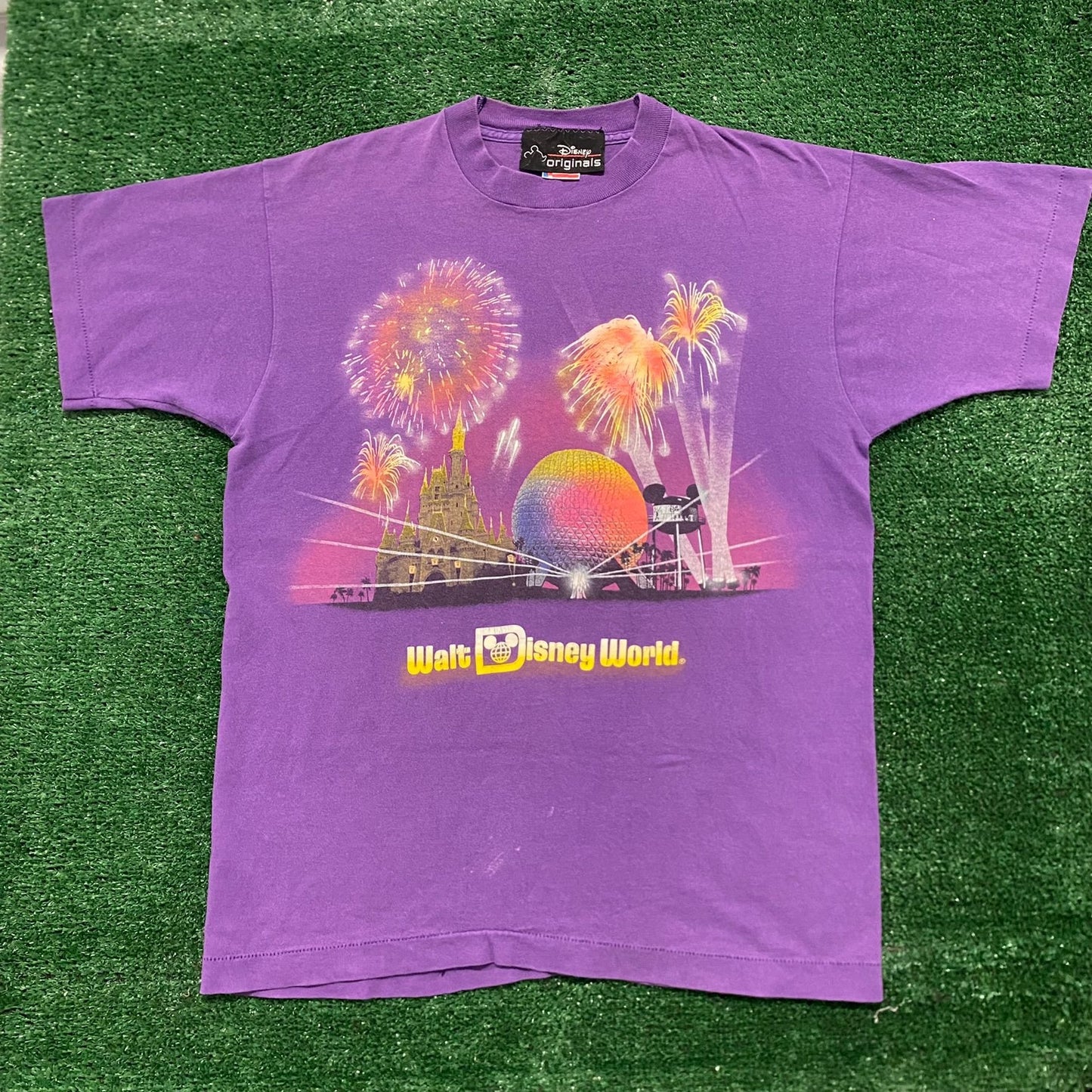 Vintage 90s Disney World Fireworks Single Stitch T-Shirt
