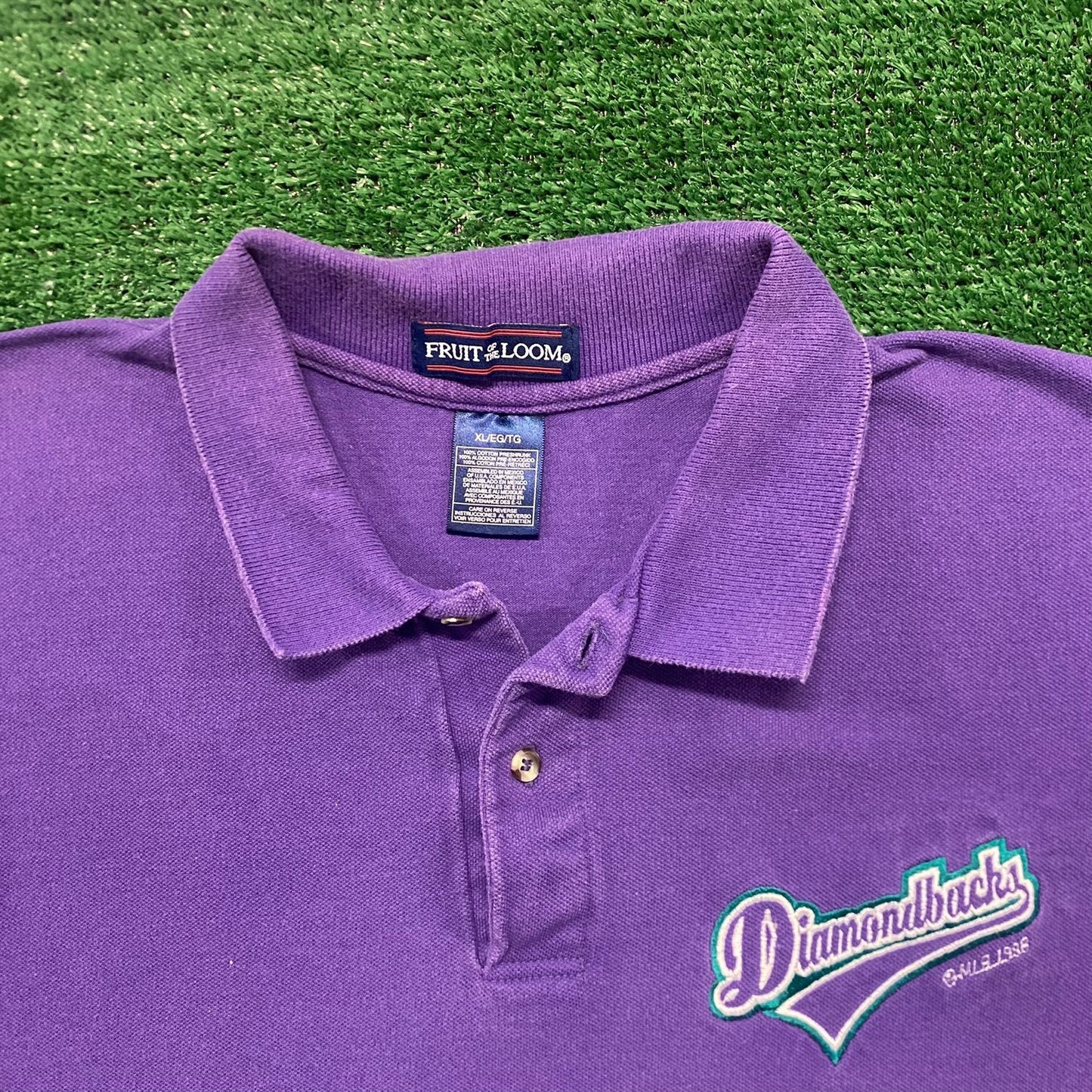 Vintage 90s Arizona Diamondback Sports Polo Shirt