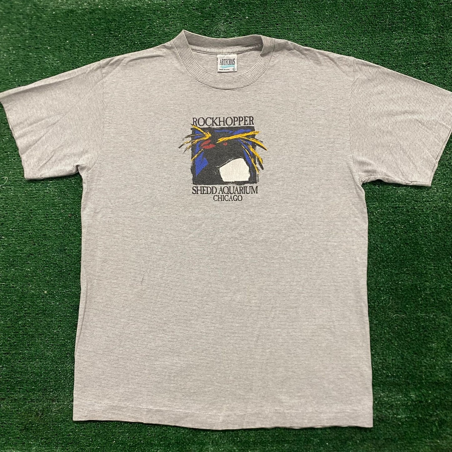 Vintage 80s Penguin Nature Shirt Single Stitch Animal Tee