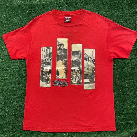 Vintage Y2K Baggy Essential Hard Knocks Graffiti T-Shirt