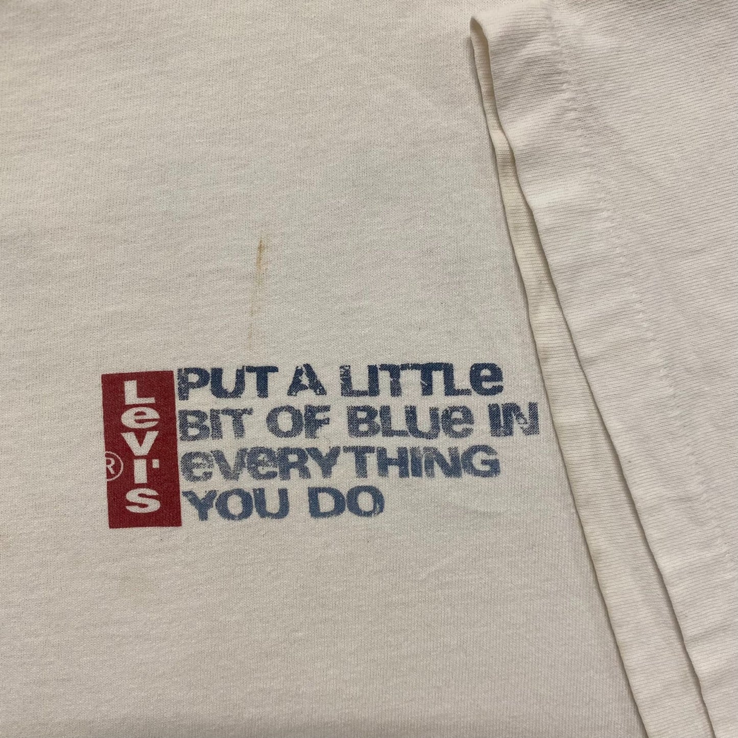 Vintage 90s Levi's Quote Slogan Baggy Single Stitch Tee