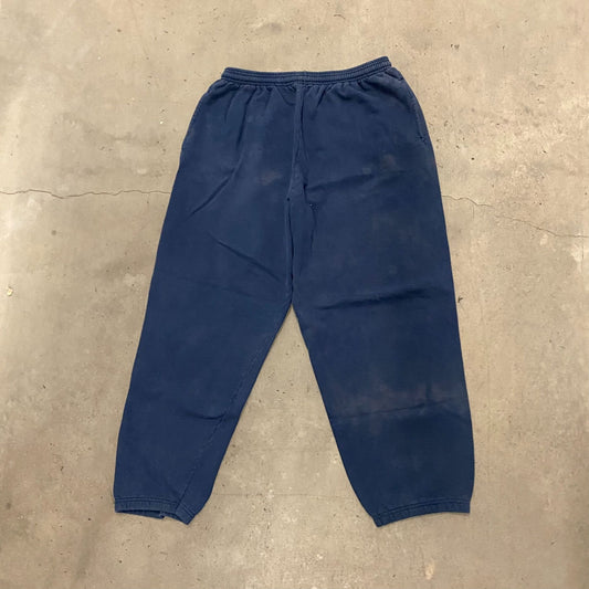 Vintage 90s Navy Blue Essential Baggy Fleece Sweatpants