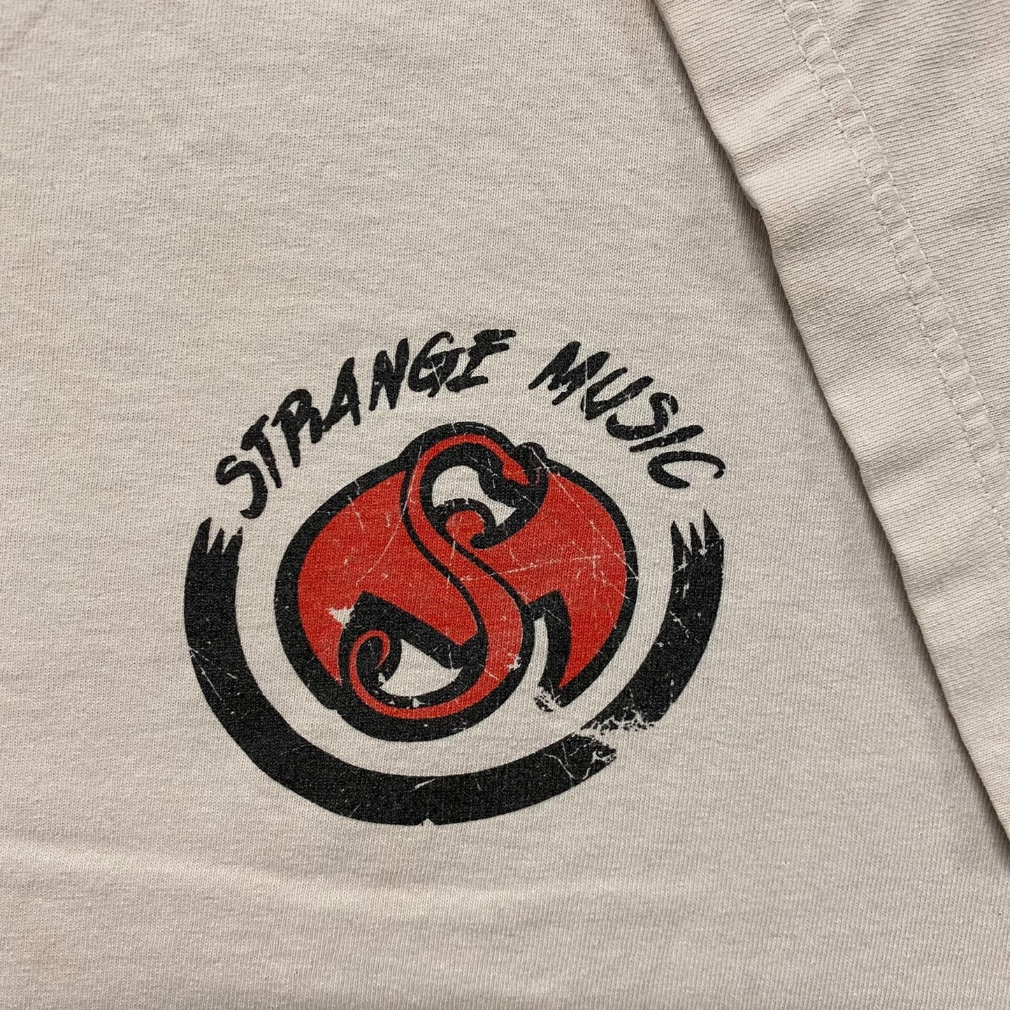 Vintage Y2K Strange Music Logo Tech N9Ne Hip Hop Rap Tee