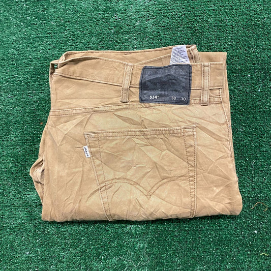 Levi's 514 Straight Fit Vintage Tan Khakis Chinos Pants