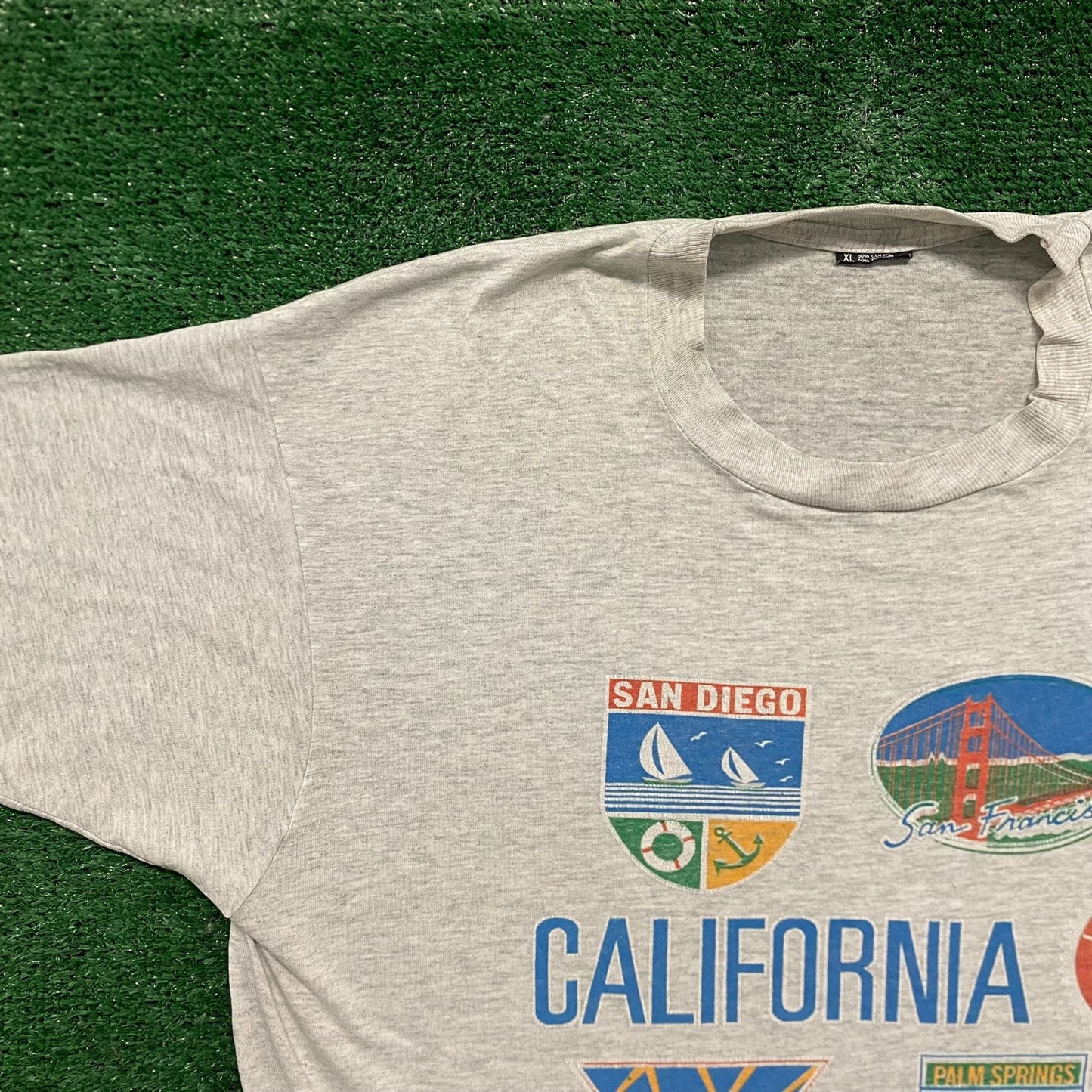 Vintage 80s California City Tourist Baggy Single Stitch Tee