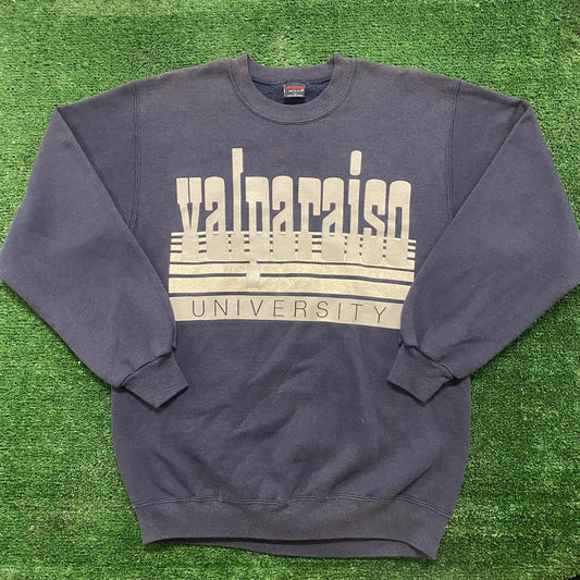 Vintage 90s Valparaiso Essential College Crewneck Sweatshirt