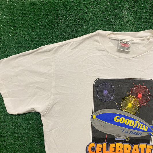 Vintage 90s Goodyear Blimp Automotive Single Stitch Tee