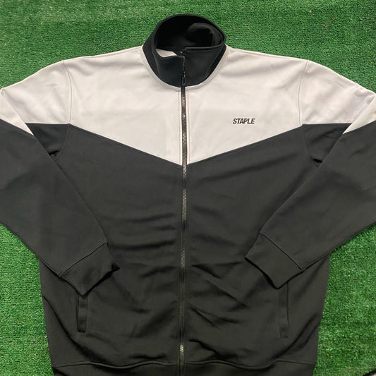 Vintage Y2K Staple Color Block Light Athletic Track Jacket